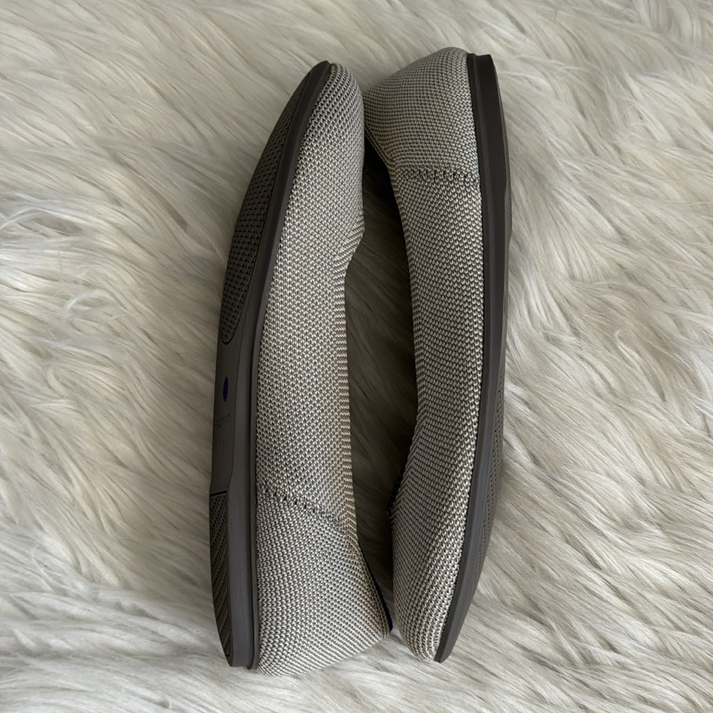 Rothy's "Retired" Birdseye Flax Round Toe Flats Size 7 - Picture 4 of 12